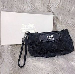 Coach Madison Op art large wristlet